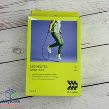 Jump Rope Segmented Black 9ft Fitness Exercise Training Rope