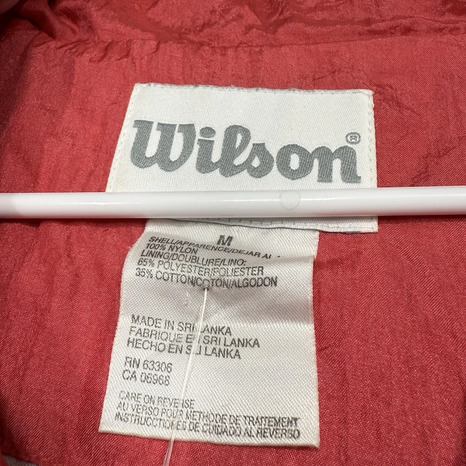 Chaqueta cortavientos Wilson vintage para mujer M forrada años 80 90 abrigo unisex Foto 4 de 4