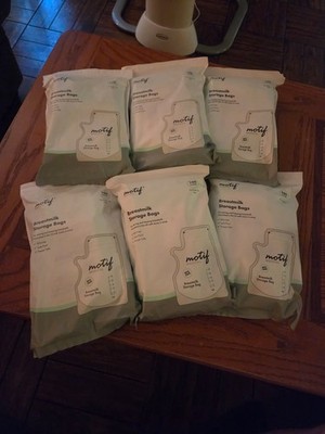 Motif Medical Breastmilk Storage Bags (6 Packs of 100 Each, 8oz)