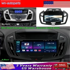 7” Touchscreen Stereo CarPlay Android Auto GPS Cam WiFi For Ford Transit 2014-18