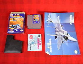 F-15 Strike Eagle (Nintendo NES) CIB Complete in Box w/ Manual, Inserts