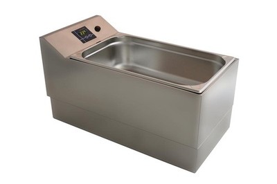 Schokoladenschmelzgerät Temperiergerät Bain Marie Edelstahl 15L mit Deckel GN1/1