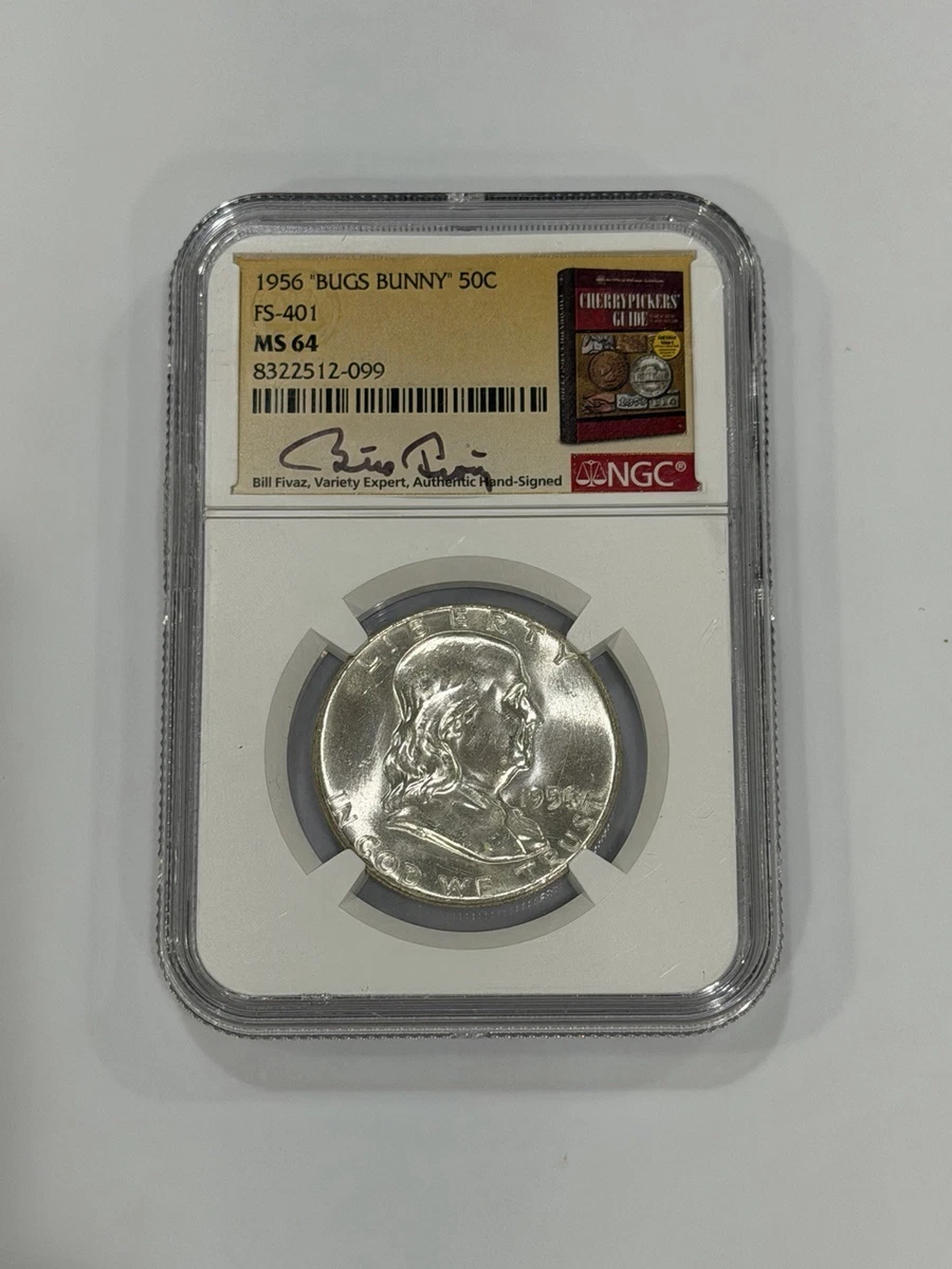 25+ 1956 Grade MS 64 Franklin Half Dollars (1948-1963) for sale