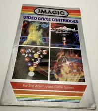 Imagic Atari Game Catalog Pamphlet Video Game Cartridges Vintage Rev-A