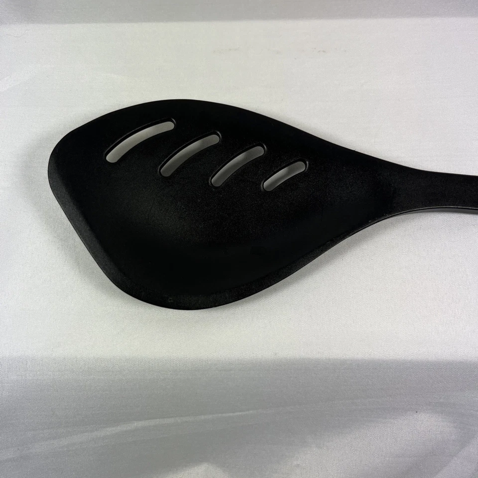 Calphalon Nylon Slotted Spoon 13.5"Black Utensil Heat Resistant 400 Degrees USA - Image 3 of 4