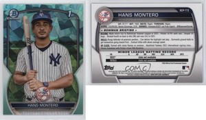 2023 Bowman Chrome Sapphire Edition Prospects Aqua /99 Hans Montero #BCP-173