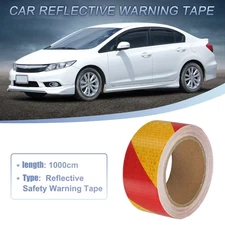 5cmx10m Yellow and Red Twill Car Reflective Stickers Safety Warning Tape