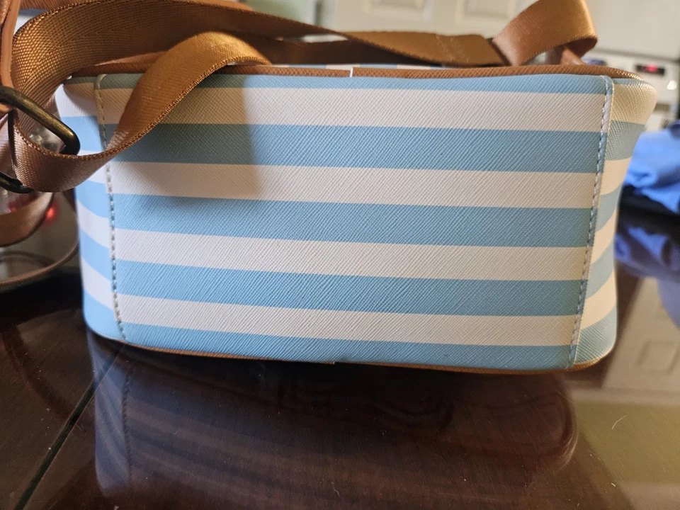 Disney Loungefly Mini Mochila Dumbo Rayas Azules y Blancas Foto 3 de 4