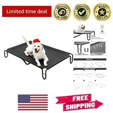 Elevated Dog Cot - Waterproof  Easy to Assemble for Large Dogs