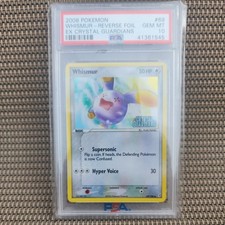 2006 POKEMON CRYSTAL GUARDIANS #69 WHISMUR-REVERSE FOIL STAMPED PSA 10 LOW POP on eBay