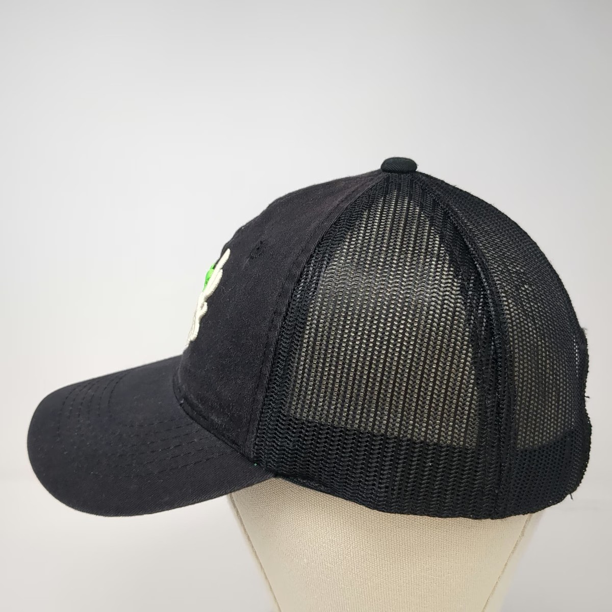 Outdoor Cap Baseball Cap Black One Size Strapback Mesh Deer Skull Antlers Hat View 3