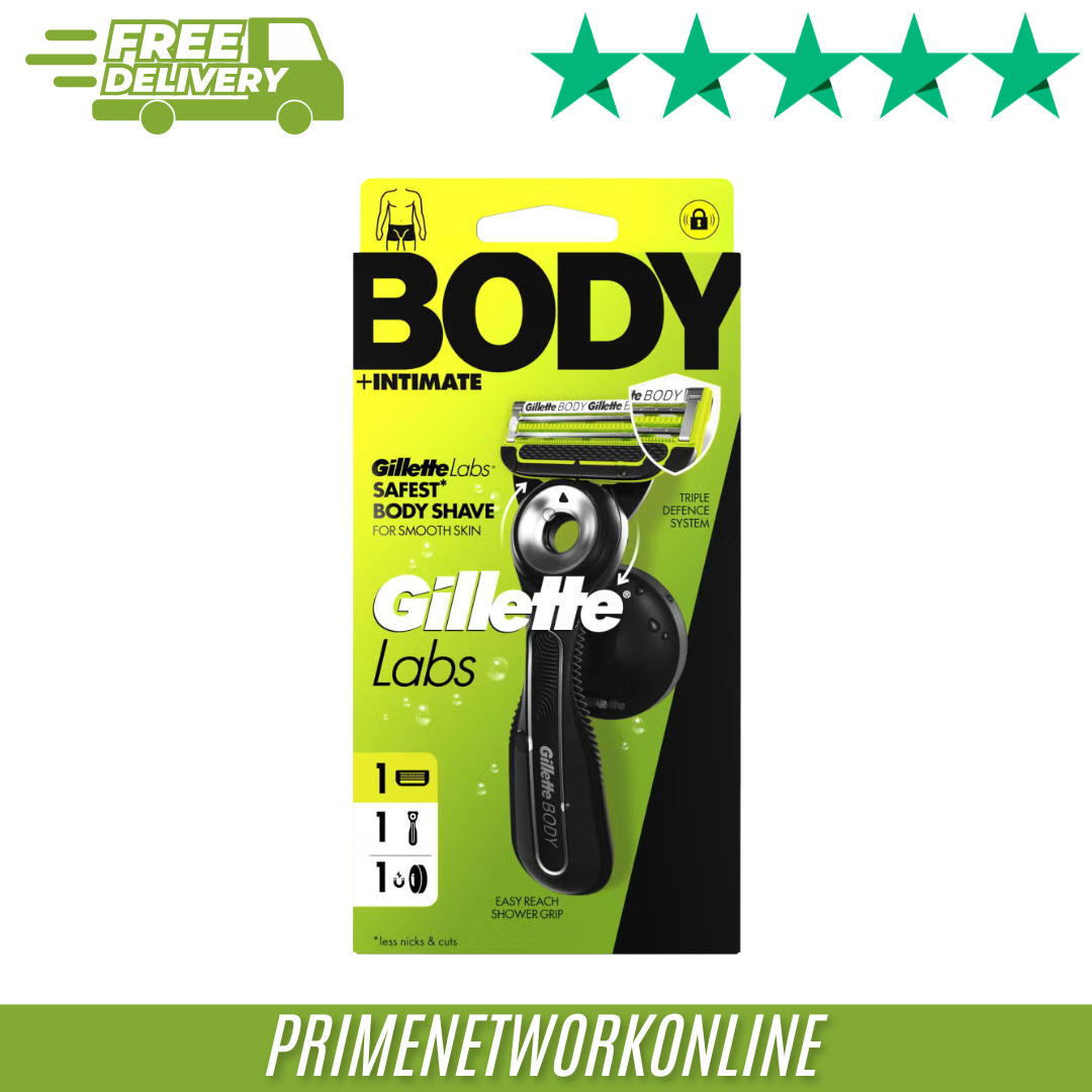 GilletteLabs Body + Intimate Razor with Magnetic Shower Hanger ⭐⭐⭐⭐⭐