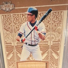 2023 Leaf Lumber - Dave Justice Game Used Lumber Relic #GL-30 28/45