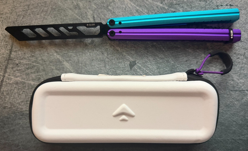 Glidr  Pacific - Tumbled - Blurple - Balisong (Discontinued)