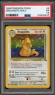 Pokemon Dragonite Fossil Unlimited Holo Rare #4 PSA 1.5