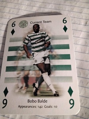 CELTIC FC PLAYING CARD CURRENT TEAM BOBO BALDE