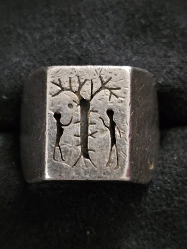 925 Silver Mexico Tree Of Life Ring (Vintage)