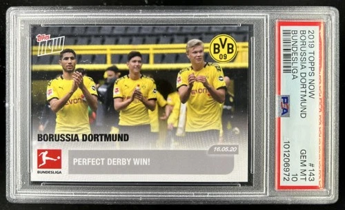 2019 Topps Now Borussia Dortmund Bundesliga #143 PSA 10 GEM MINT GEM MINT