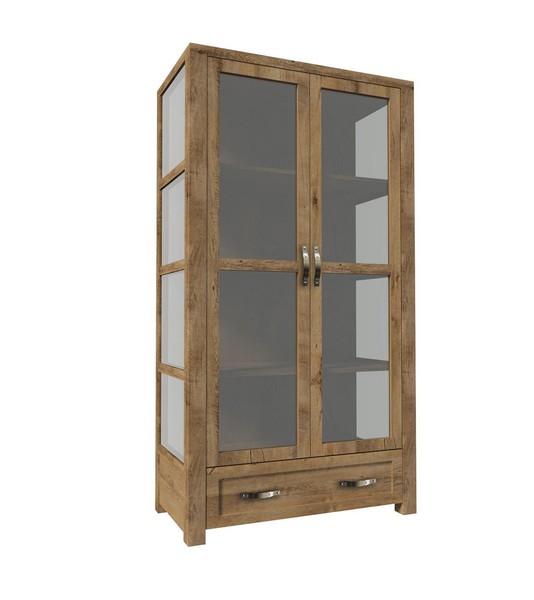 Landhaus Vitrine Kommoden Vitrinen Vitrinenschrank Schrank Glasschrank BüCher-image
