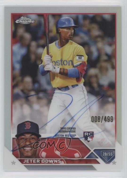 2023 Topps Chrome Rookie Refractor 8/499 Jeter Downs #RA-JDO Auto RC 15t1