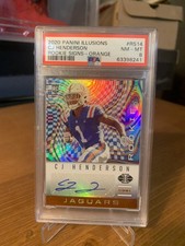 2020 Panini Illusions #RS14 Cj Henderson Rookie Signs Orange Rc Auto PSA 9 Jags