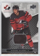 2018 Upper Deck Team Canada Juniors Team Canada Jerseys Michael McLeod #20 9jn