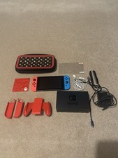 Nintendo Switch 32GB Handheld Console Neon Blue/Red Joy-Con Bundle