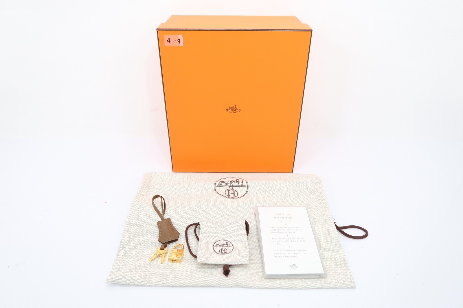 Authentic Hermes Birkin 25 togo Leather Brown Hand Bag UNUSED 3B220010SS image 9