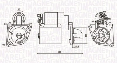 MAGNETI MARELLI Anlasser Starter 063721053010 12V für FIAT MAREA Weekend BRAVO 1