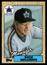 1987 Topps Dick Williams #418 Seattle Mariners MLB Baseball Base Set