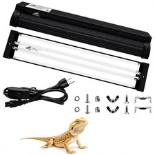 T5 10.0 UVB Reptile Light Fixture Combo Kit, 8W High Output UVA UVB Light wit...