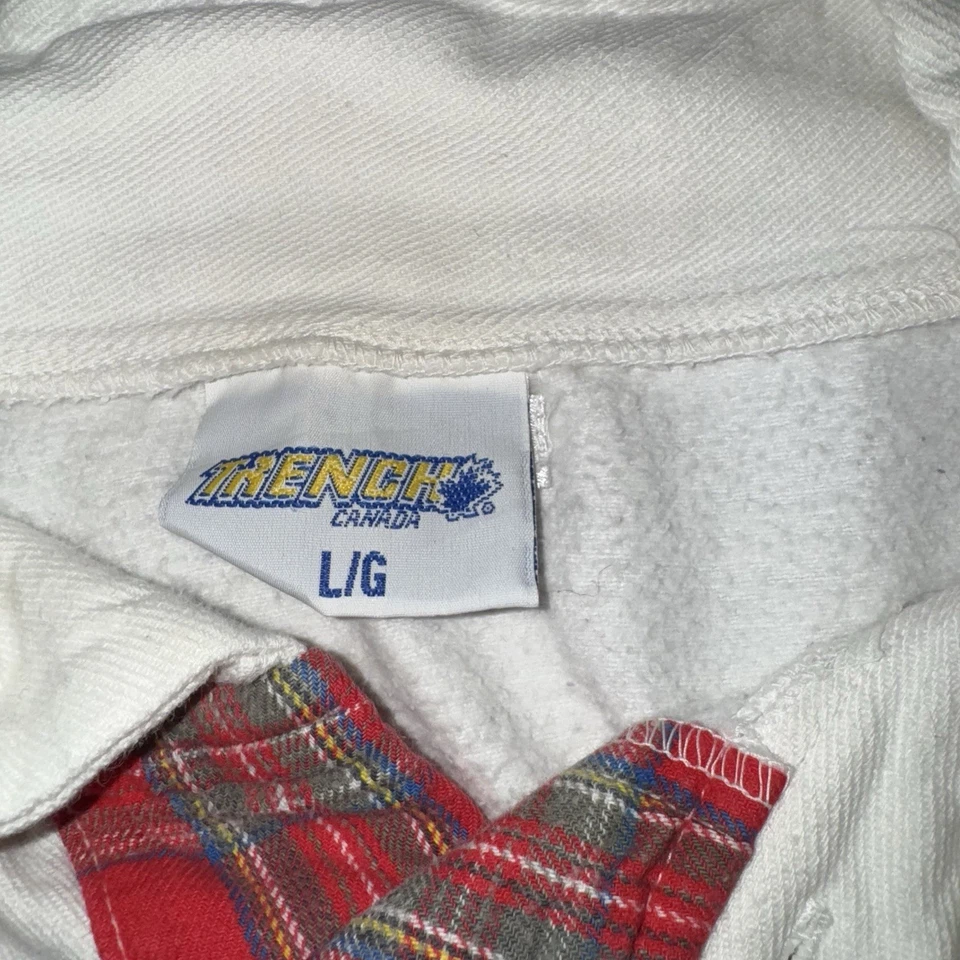 Sudadera Pullover Trench Toronto Blue Jays Vintage Rara Años 90 Acentos a Cuadros L Foto 4 de 4