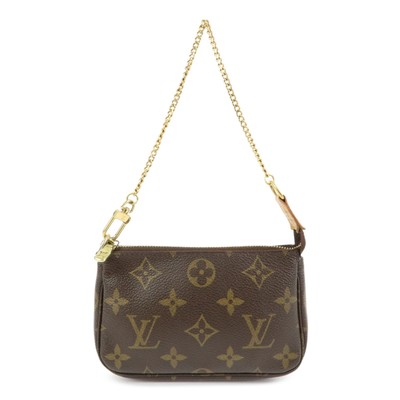 Louis Vuitton Monogram Mini Pochette Accessoires Hand Bag M58009 Auth Used F/S
