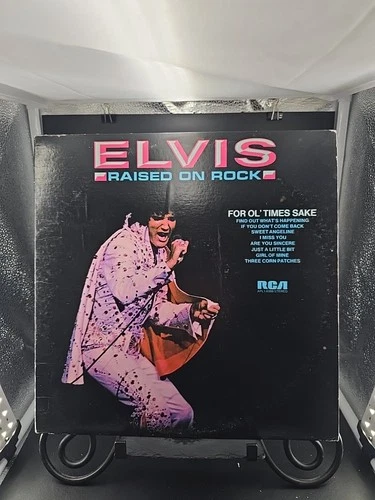 RARE! Elvis Presley Raised On Rock/For Ol' Times Sake LP 1973 CANADA PRESS VG+