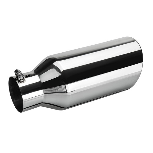 3"Inlet 5" Outlet - 12" Long Diesel Tail Throat Stainless Steel Exhaust Tip