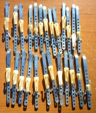 (Lot of 28) Vintage Graber 4" ADJUSTABLE Slip On Steel Drapery Curtain Hooks