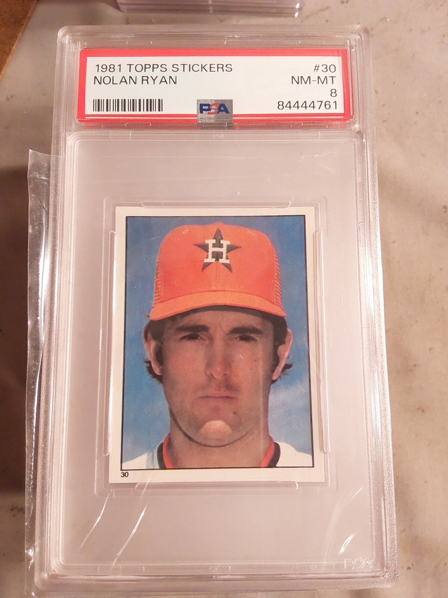 vintage an・an no.30 1981 Topps Baseball Stickers No 30 Nolan Ryan PSA 8 | eBay