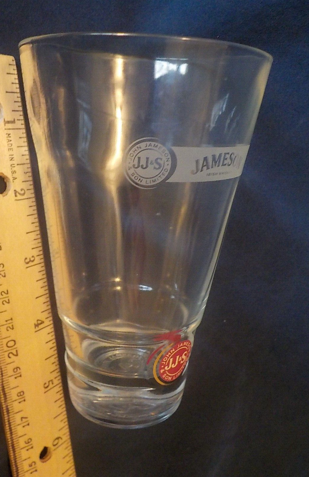 2 John JAMESON & Son Limited 8 oz. Irish Whiskey Highball Glasses JJ&S Red Logo