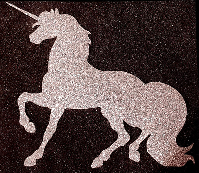 UNICORN #3 HORSE GLITTER IRON ON HOTFIX T SHIRT TRANSFER, FAIRY, HORSE