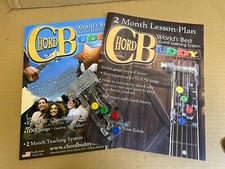 CHORD BUDDY Guitar Learning Chord System with Lesson Plan Songbook, Used