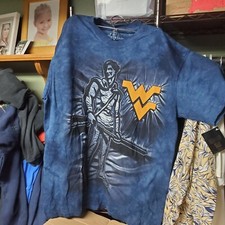 Vintage The Mountain University Of West Virginia Mountaineers AOP Tie-Dye Style