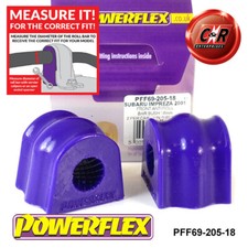Powerflex Vorn Arb Buchsen 18mm für Impreza + Wrx & Sti GD,Gg 00-07 PFF69-205-18