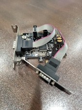 SYBA PCI-Express 2-Port DB9 RS232 Serial Card - RoHS Model SD-PEX15022