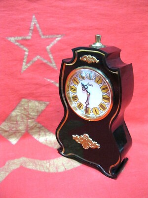 Clock AGAT mechanical table vintage original Soviet Union Russian