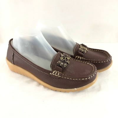 Brown Floral Women’s Loafers s-l400.jpg main image 3