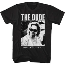 The Big Lebowski Movie Jeffrey The Dude Photo Jeff Bridges Men's T Shirt  