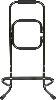 Portable Chair Stand Assist - Metal Lift for Elderly Safety - Black