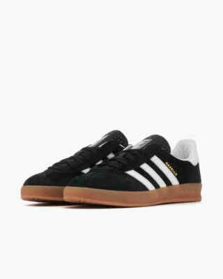 adidas Gazelle Indoor Black White Gum H06259 Men Size