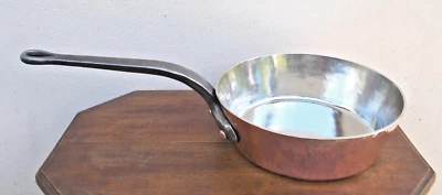 Windsor pan MATFER France cuivre épais martelé étamé alimentaire, d 28 cm 9.9 Lb - Photo 1/4