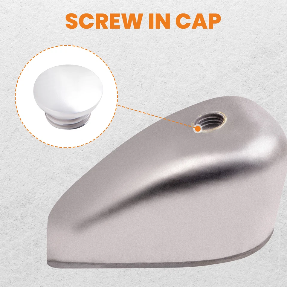 2.4 Gallon Gas Fuel Tank Direct Mount for Harley-Davidson Sportster 1955-78 New - Image 4 of 4